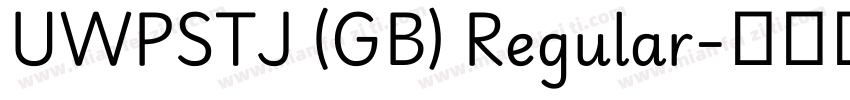 UWPSTJ (GB) Regular字体转换
